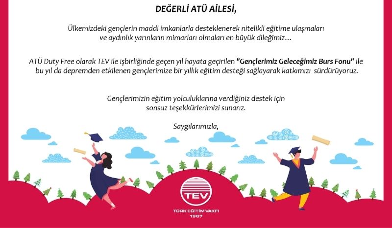 Our support for students continues through the TEV “Our Youth is Our Future” Scholarship Fund